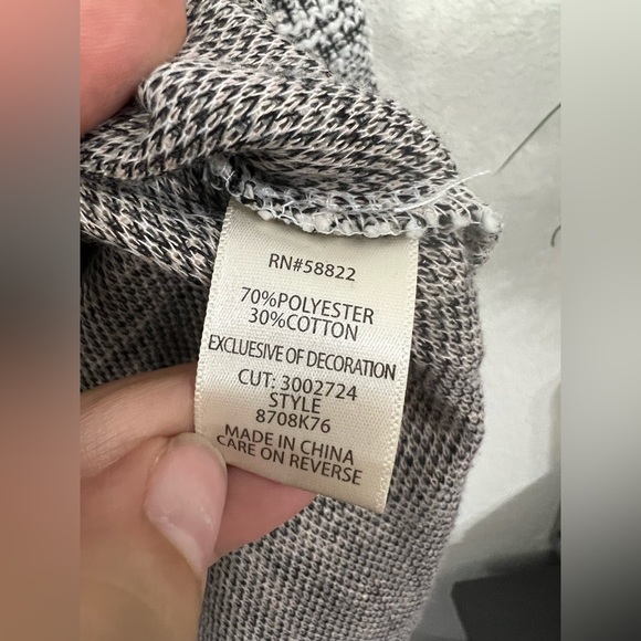 Max Studio Tweed Long Sleeve Pocket Tunic Top Size XL - Picture 5 of 6